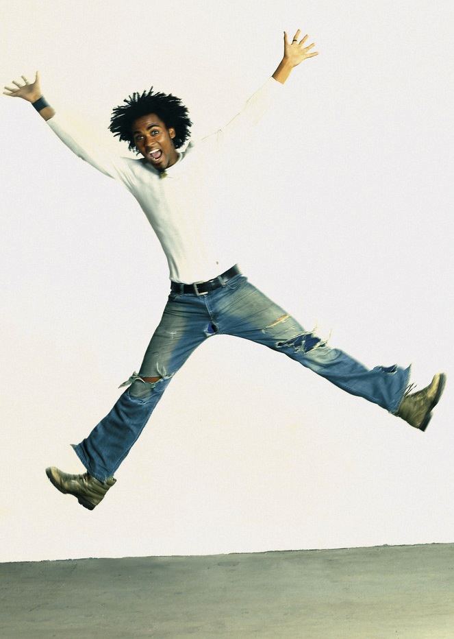 Man Jumping --- Image by © Royalty-Free/Corbis